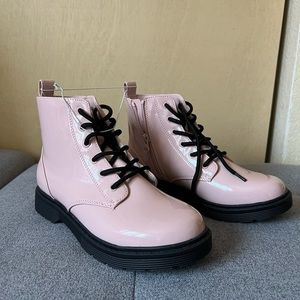 Art class girl Zoe Zipper Lace-Up Combat Boots new